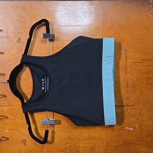 WILO Melbourne Australia Black & Seafoam Sports Bra Tank Top – Size L